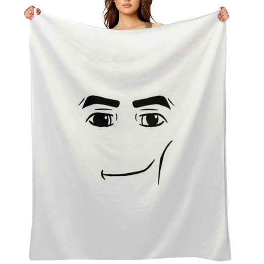 The Man Face Throw Blanket