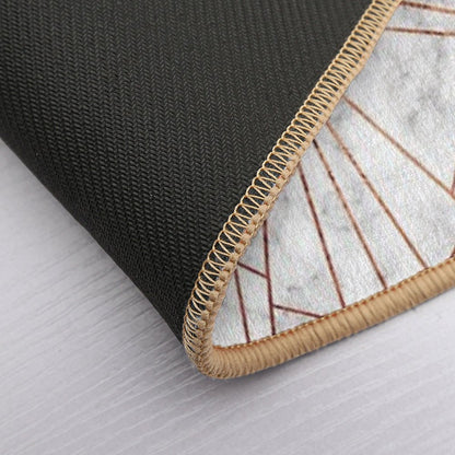 Art Deco Marble & Copper - Large Scale Bath Mat