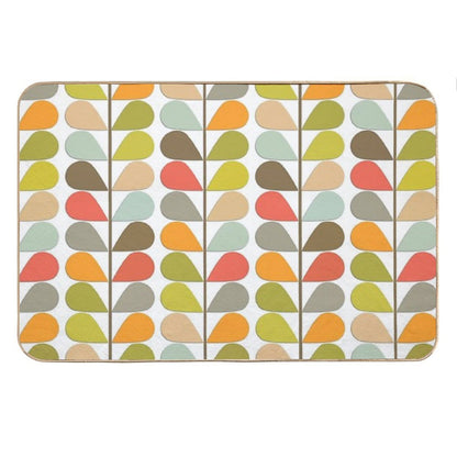 Retro 60s Midcentury Modern Pattern Bath Mat