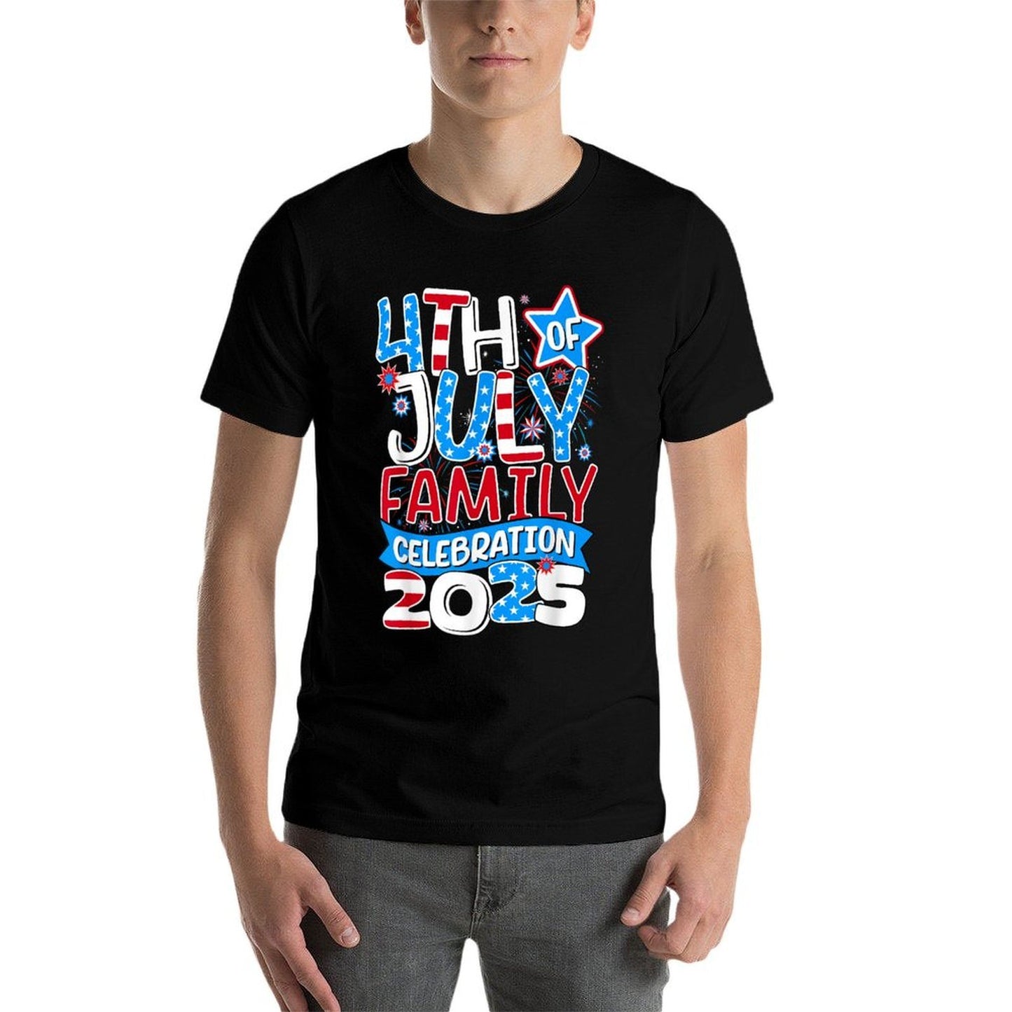 4th of July Family Celebration 2025 Family Matching Group Comfortable T-Shirt