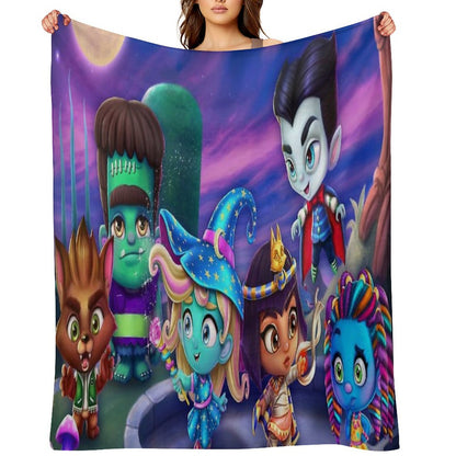 Super Monsters Throw Blanket