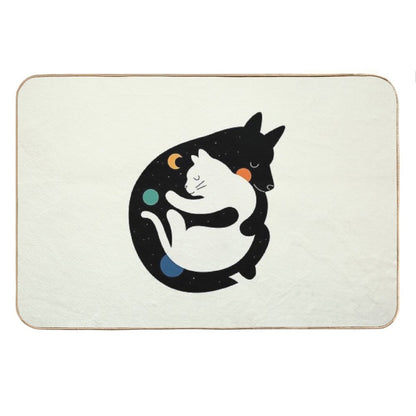 More Hugs Less Fights Bath Mat