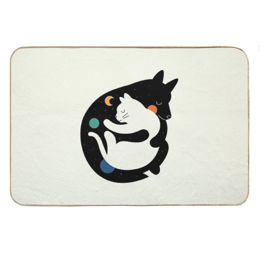 More Hugs Less Fights Bath Mat