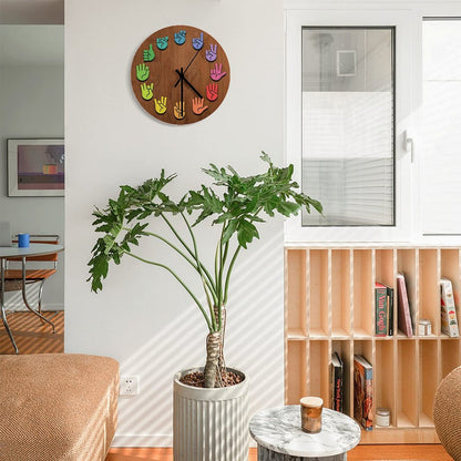 ASL Woodgrain Large Wall Clock