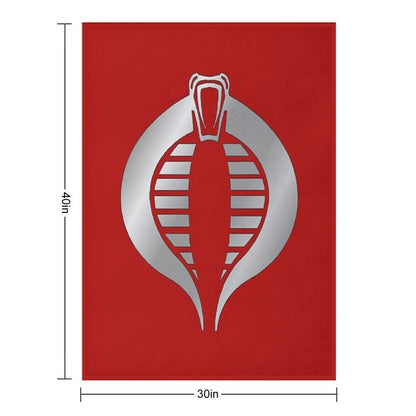 Cobra Crimson Guard Logo Throw Blanket