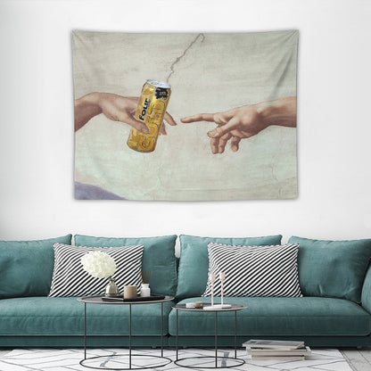 MichelAngelo's Creation of FourLoko Tapestry