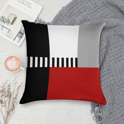 Geometric Pattern Soft Durable Construction Throw Pillow