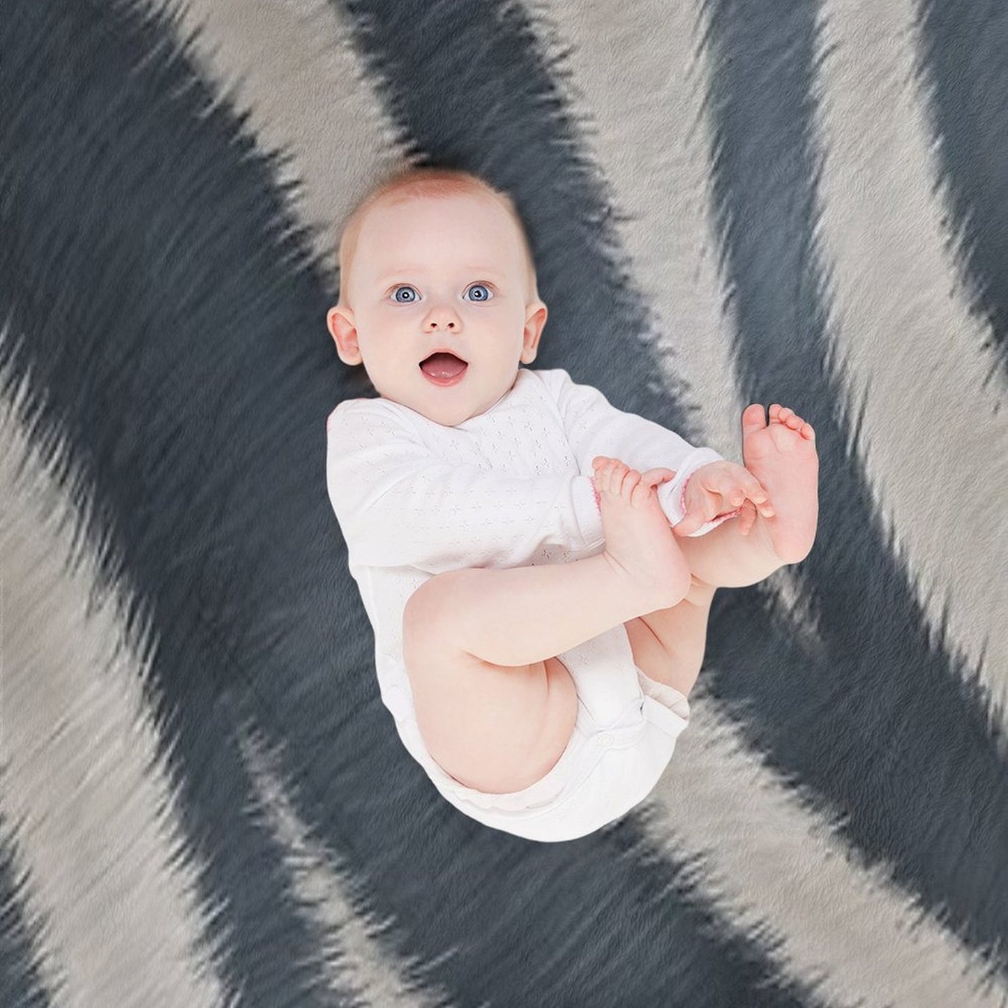 Fur Pattern - Zebra Throw Blanket