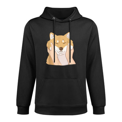Cute Shiba Inu Chubby Cheeks T-shirt Relaxed Fit Hoodie