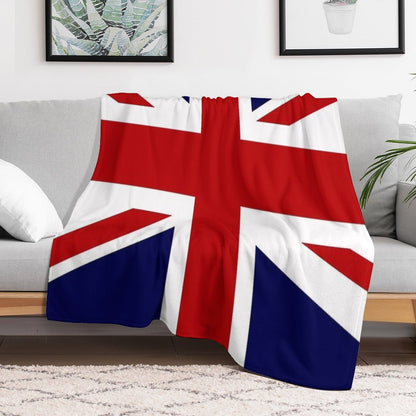 Union Jack Flag of The UK Throw Blanket