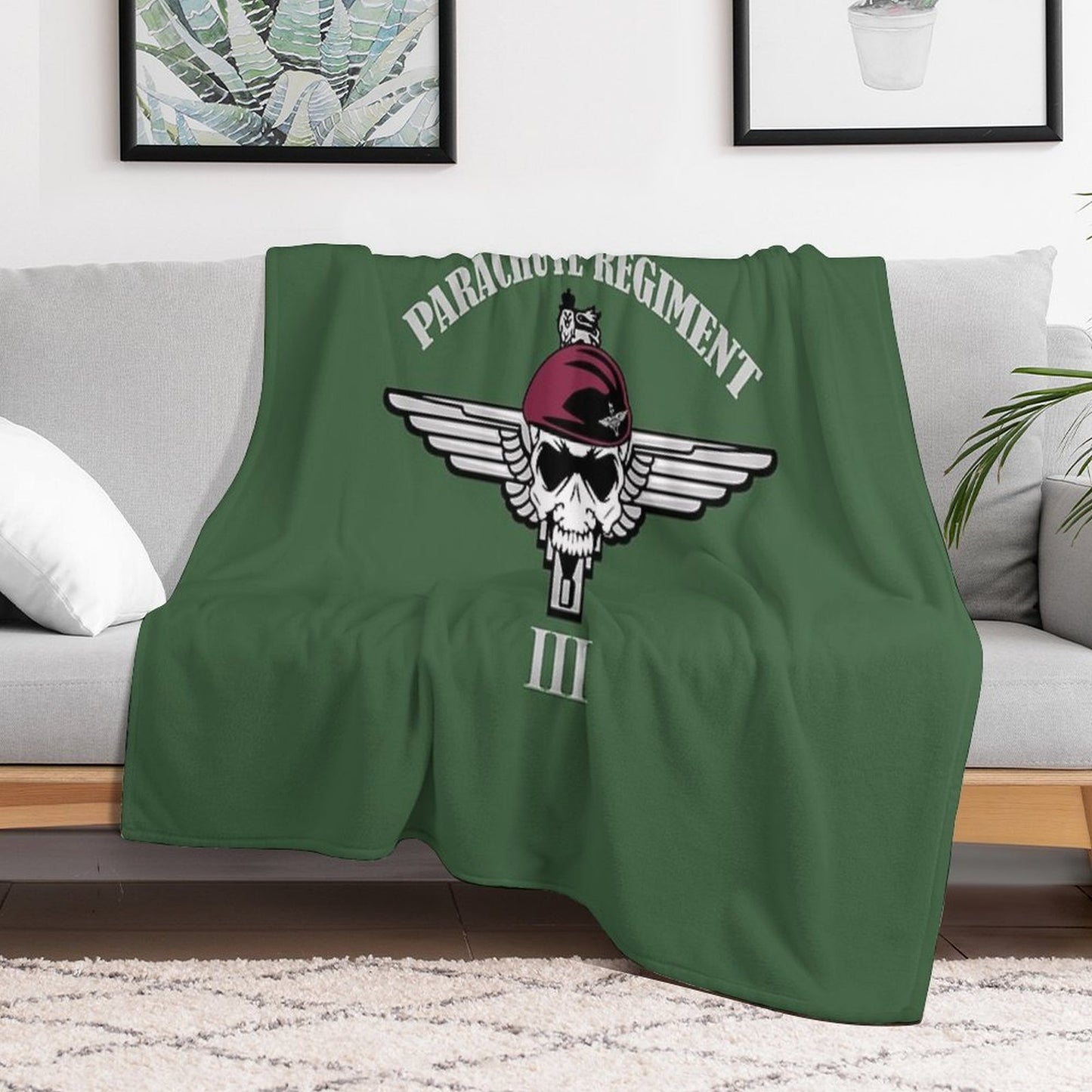 Parachute Regiment - 3rd Battalion (3 PARA) Throw Blanket