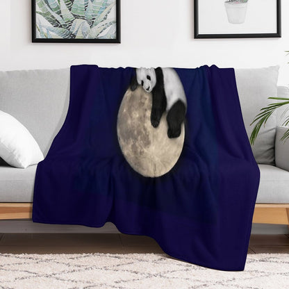 Sleeping on The Moon Throw Blanket