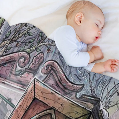 Lucy's Discovery, Narnia Fan Art Throw Blanket