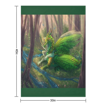 Wings of Fire - Sundew And Willow Throw Blanket
