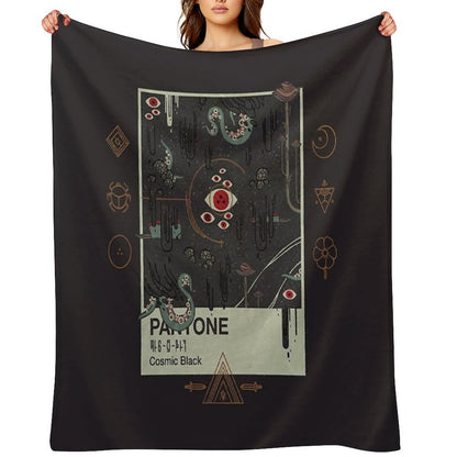 Cosmic Black Throw Blanket
