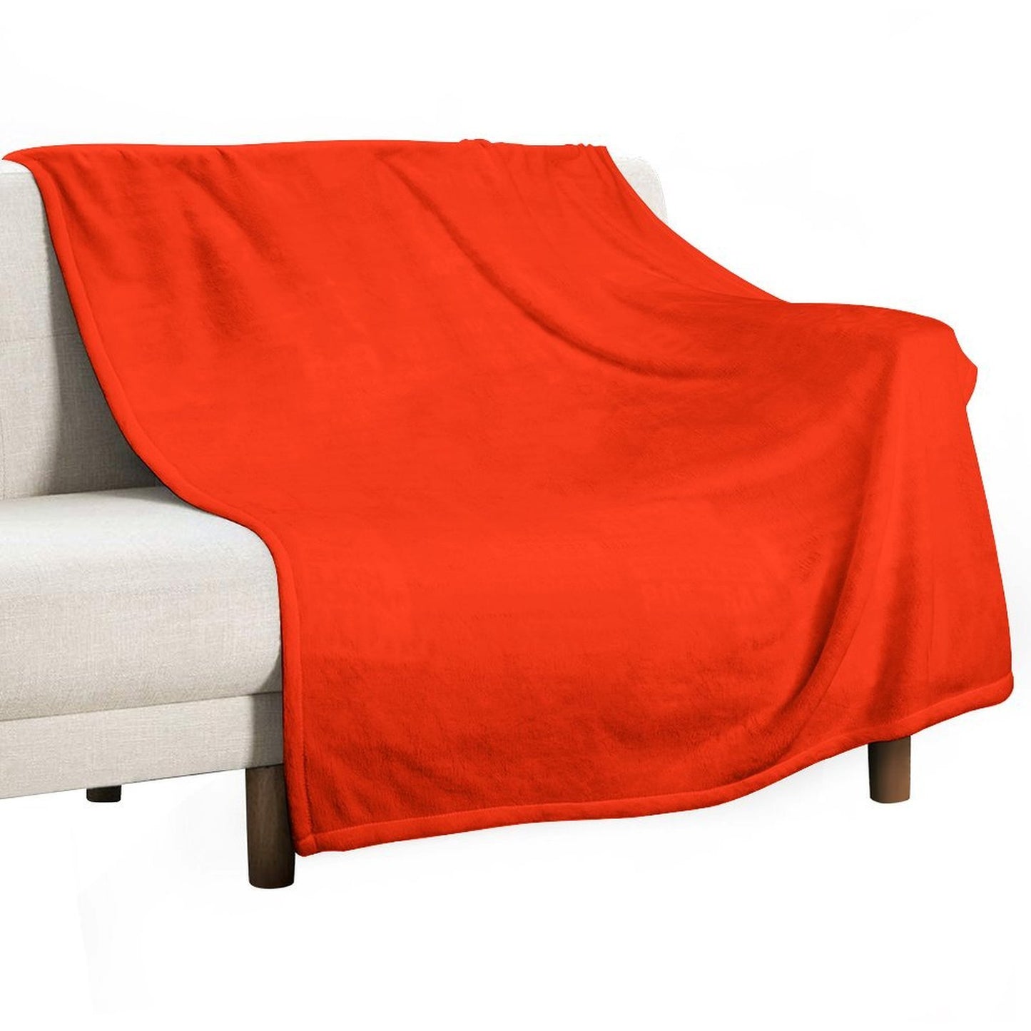 Scarlet Red Throw Blanket