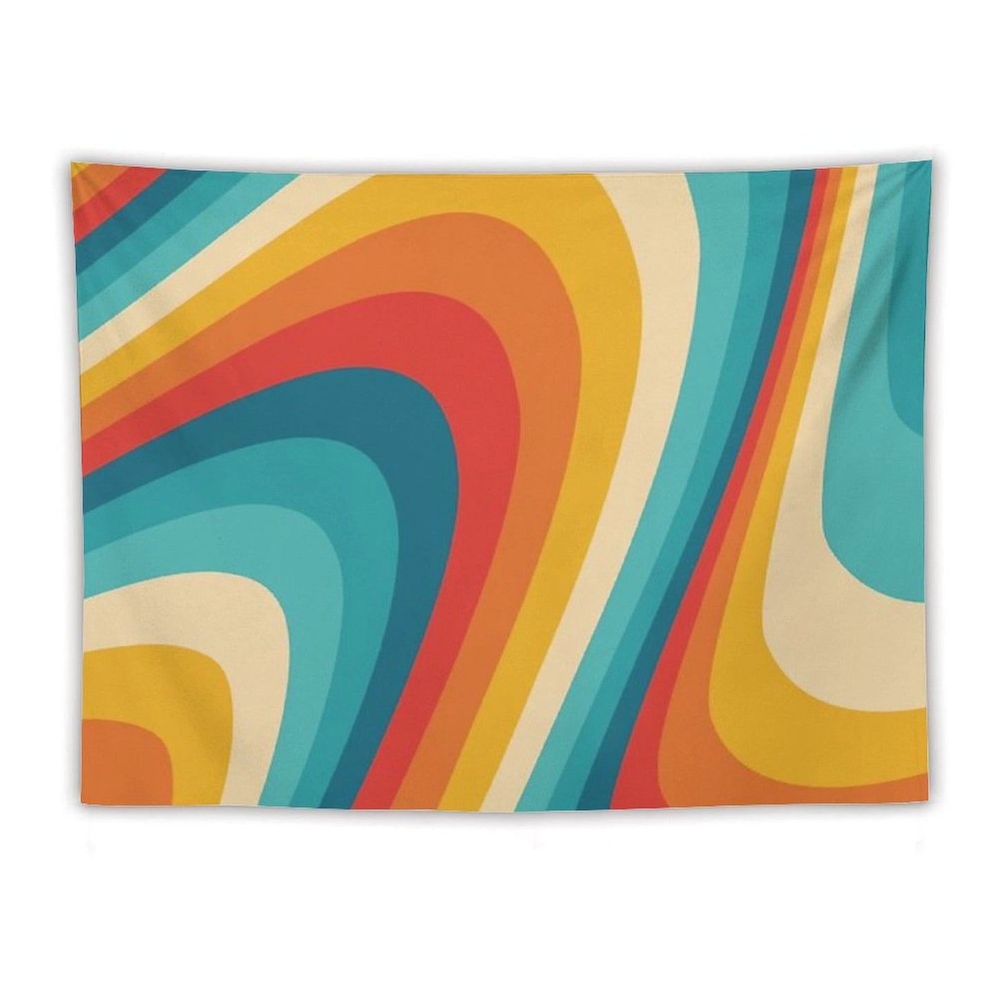 70s Retro Aesthetic Tapestry