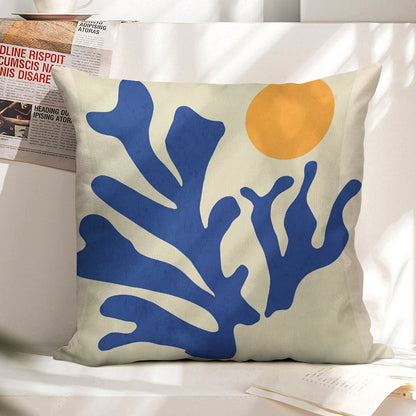 Sunshine Matisse Linen Throw Pillow Cover