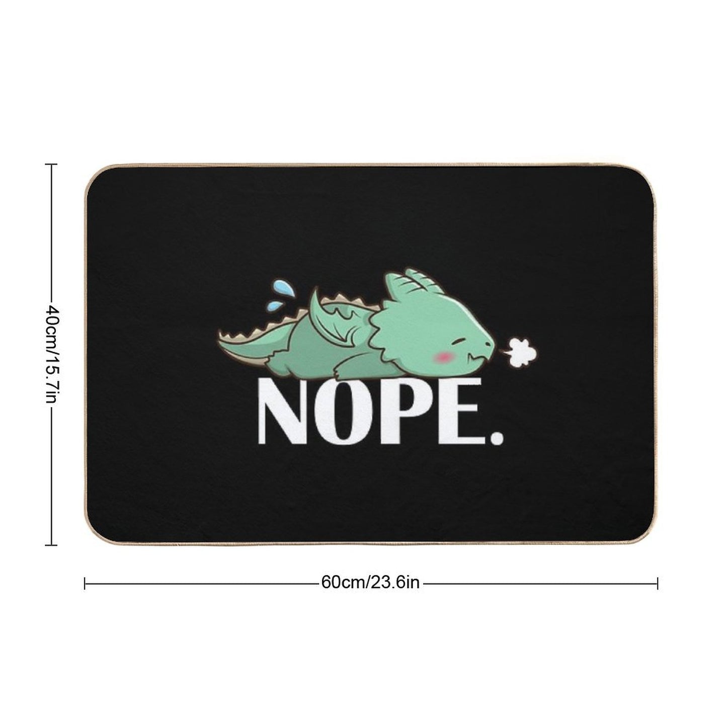 Kawaii Dragon Bath Mat
