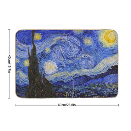 The Starry Night by Vincent Van Gogh Bath Mat