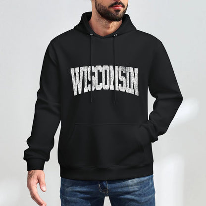 Wisconsin Vintage City Shrink-Resistant Hoodie