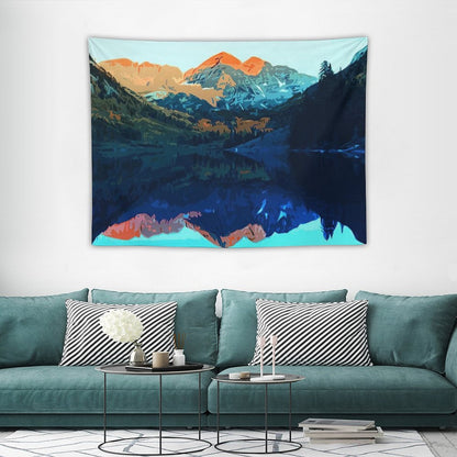 The Wonderful Maroon Bells - Landscapes of USA Tapestry