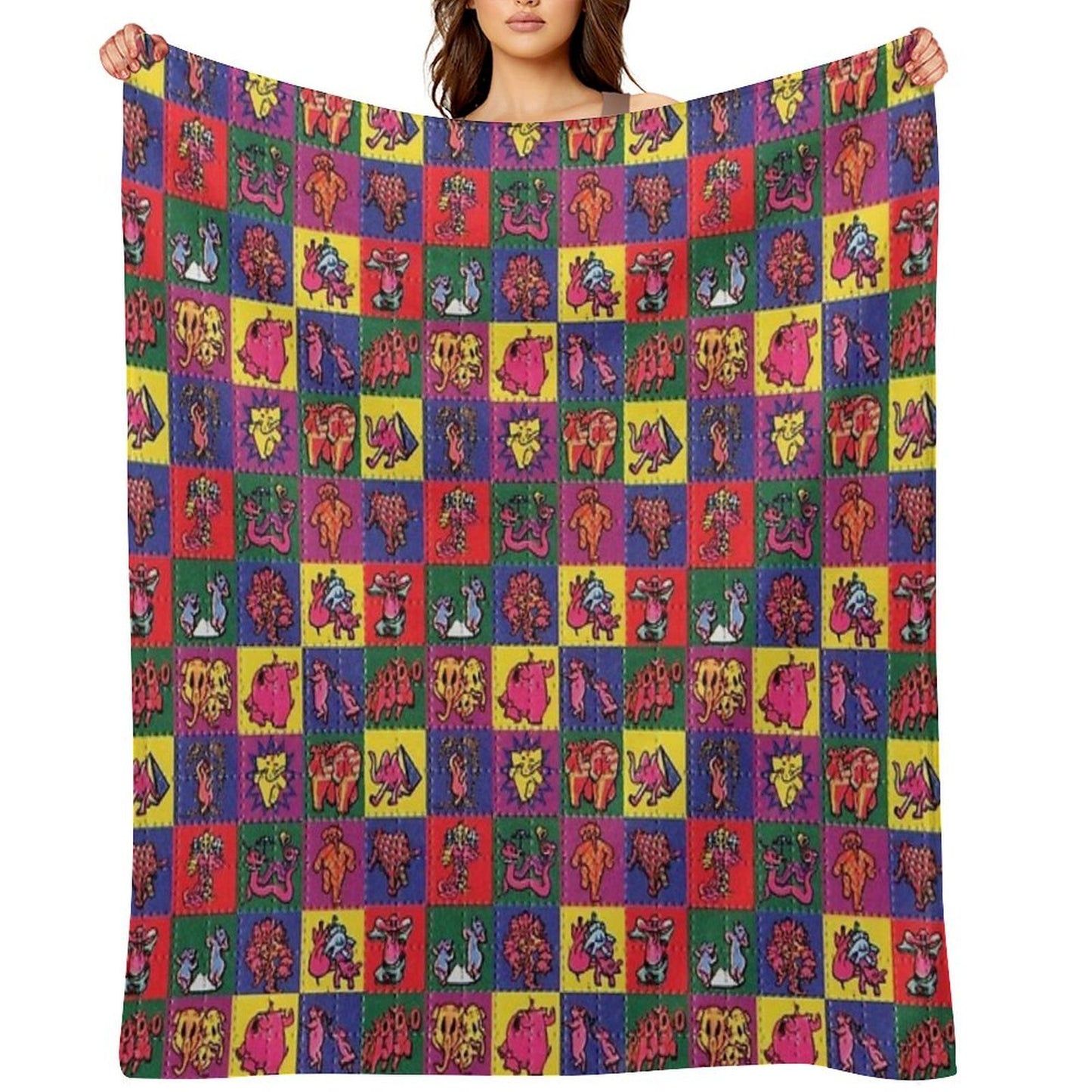 Blotter Art Throw Blanket