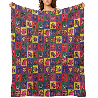Blotter Art Throw Blanket
