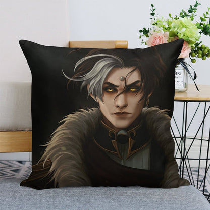 Emperor Linen Throw Pillow Cover