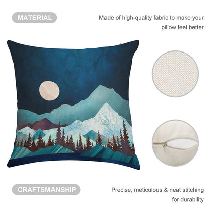 Moon Bay Linen Throw Pillow Cover