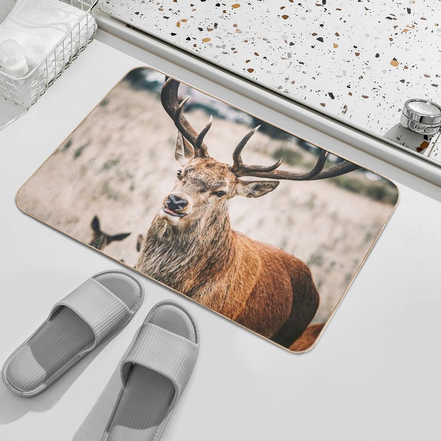 The Proud Deer Bath Mat