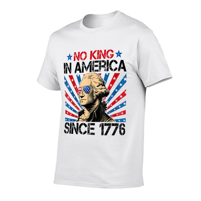 No Kings in America Since 1776 Distressed Vintage USA  Durable T-Shirt