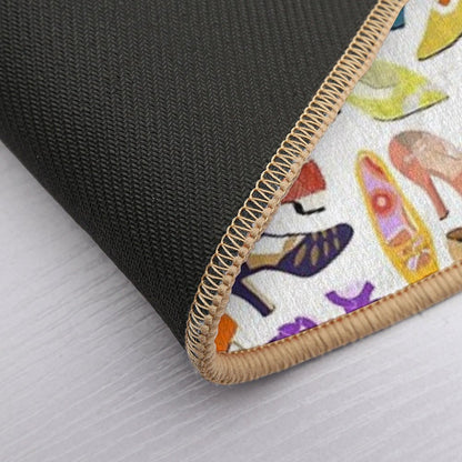 Vintage Shoe Collection  Easy To Clean Bath Mat