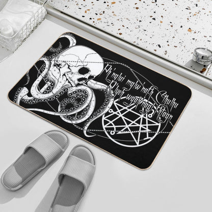 In His House at R'lyeh Dead Cthulhu Waits Dreaming.  Non-Slip Bath Mat