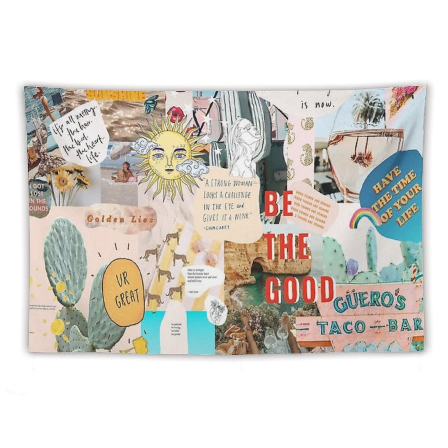 SUMMER COLLAGE TAPESTRY - PHONE CASE Tapestry