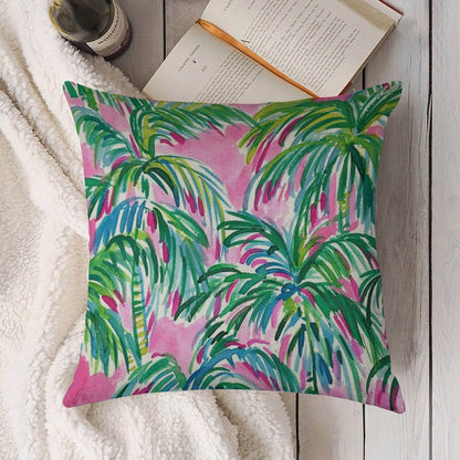 Coconut Pulitzer Three Linen Throw Pillow Cover
