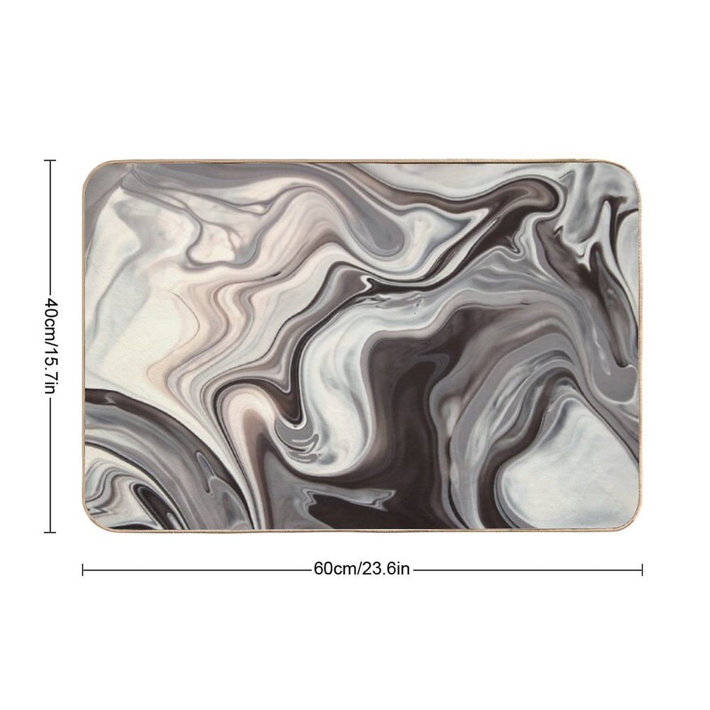 Marble Texture Bath Mat