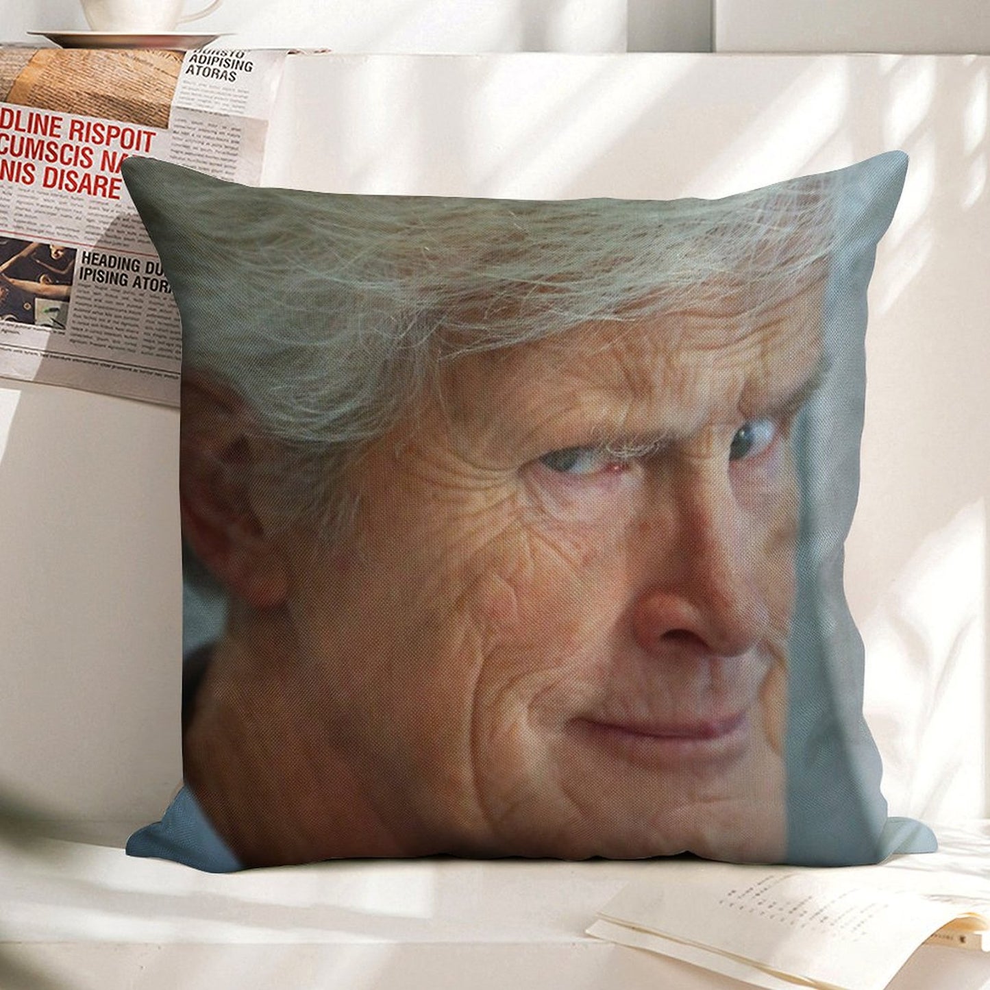 Dateline Keith Morrison - Really Linen Throw Pillow Cover