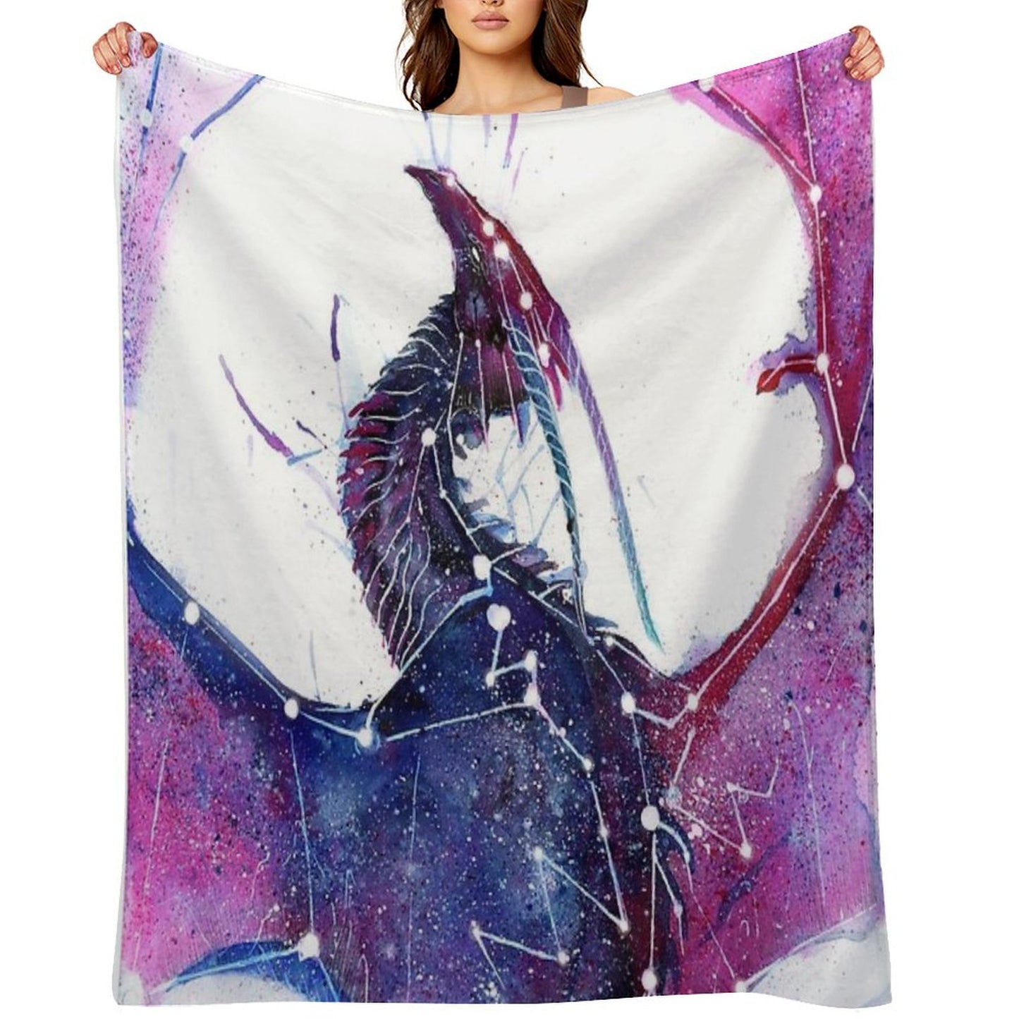 Galaxy Dragon Throw Blanket