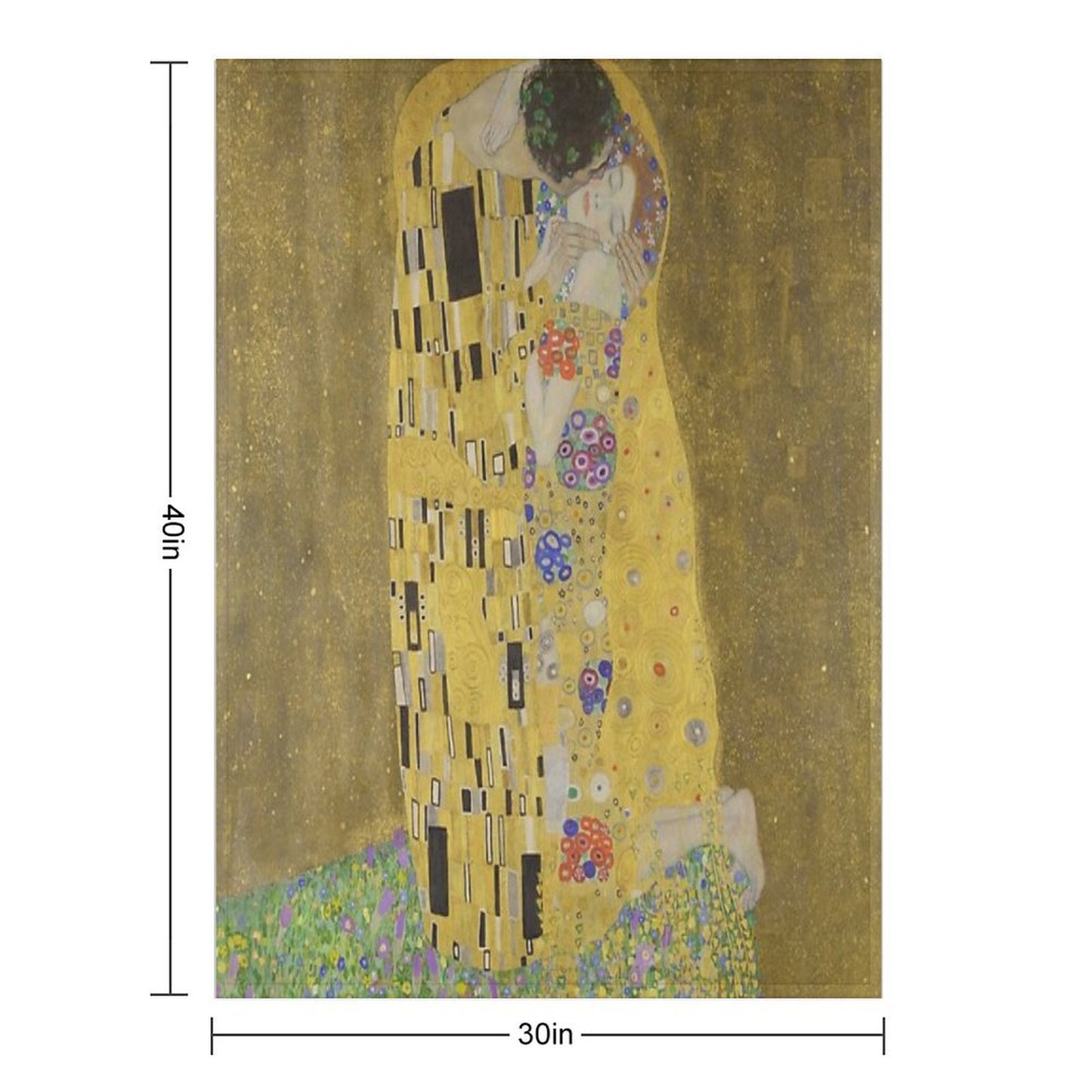 The Kiss - Gustav Klimt Throw Blanket