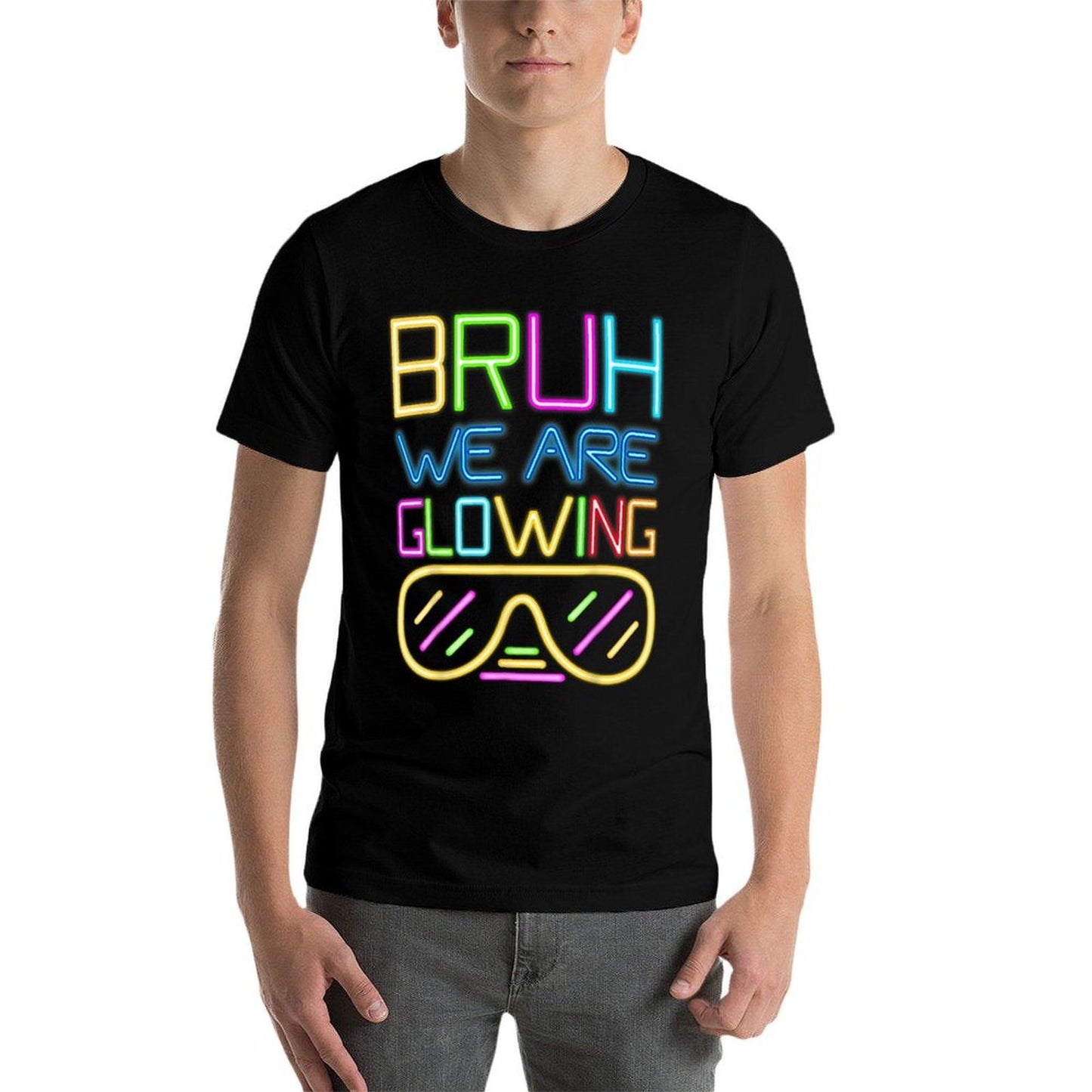Retro Bruh We Are Glowing In My Glowing Era Colorful  Affordable Price T-Shirt