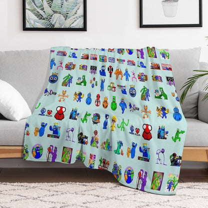 Rainbow Friends Méga Pack Throw Blanket