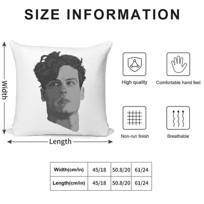 Spencer Reid from Criminal Minds Soft Anti-Pilling Throw Pillow