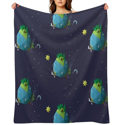 Little Planet Throw Blanket