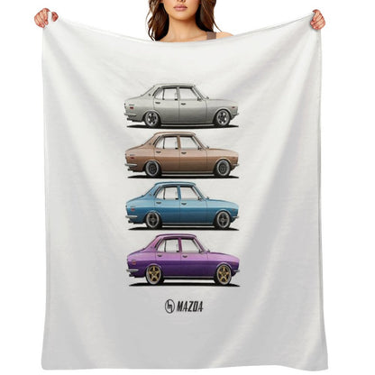 Mazda RX2 Set Throw Blanket