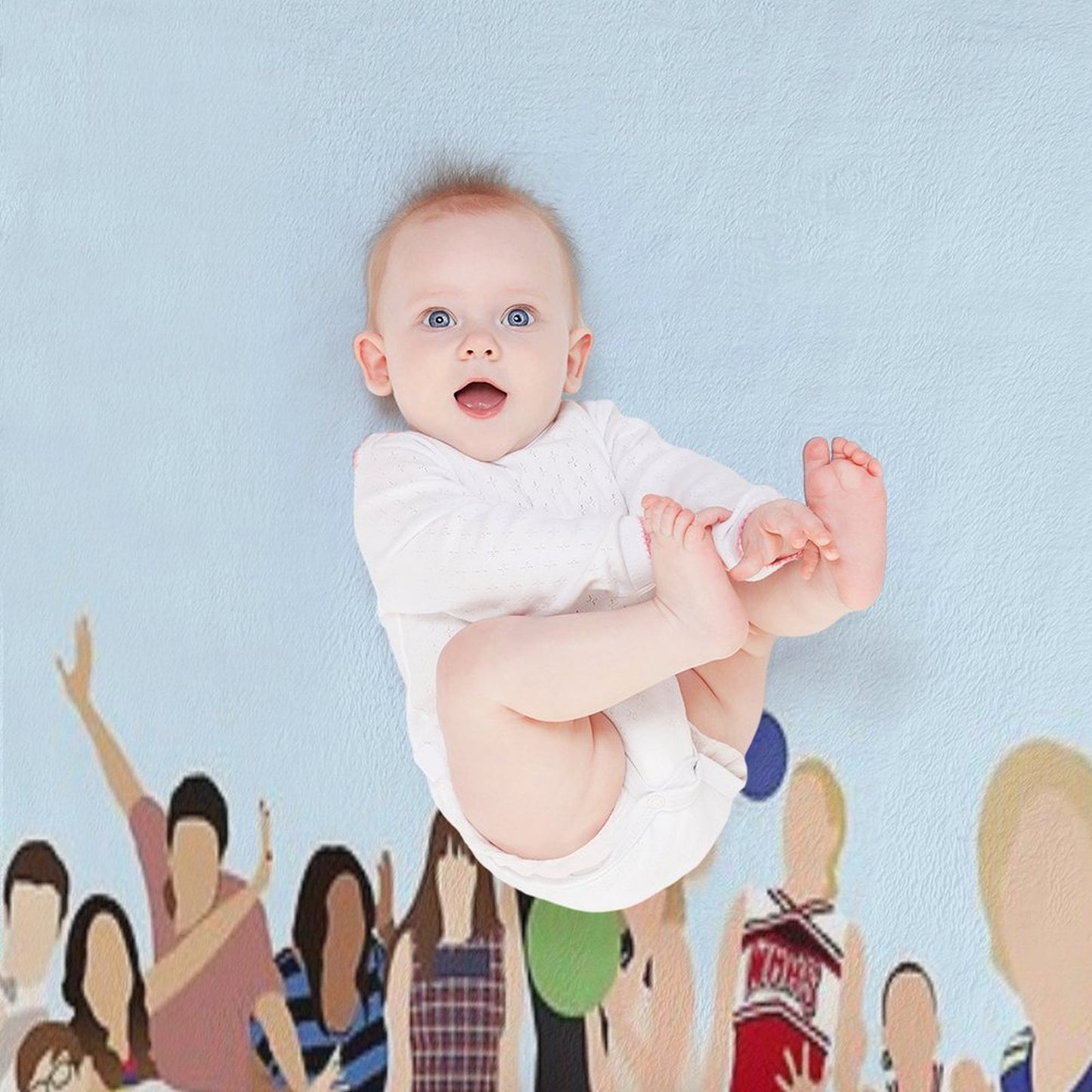 Glee Characters Throw Blanket