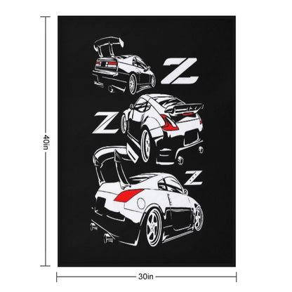 Z Family. 350z 370z 300zx Throw Blanket