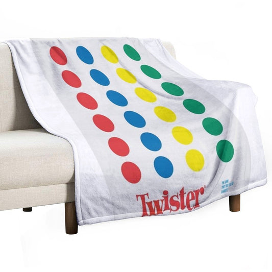 The Twister Game Blanket Throw Blanket