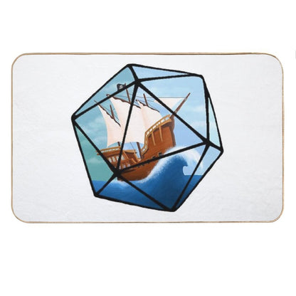 Pirate  Swashbuckler D20 Bath Mat