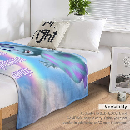 Bibble Motto Throw Blanket